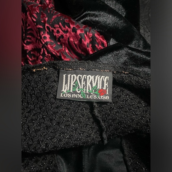 RARE 2001 Lip Service Kiss This Fist Maxi Dress w/ Shrug - Picture 3 of 12